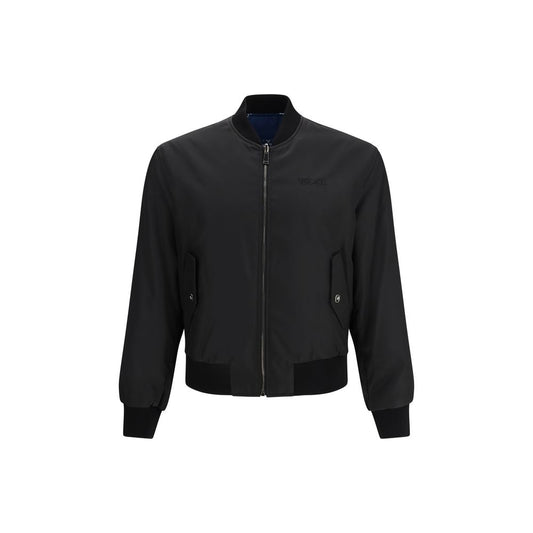 Versace Black Polyamide Bomber