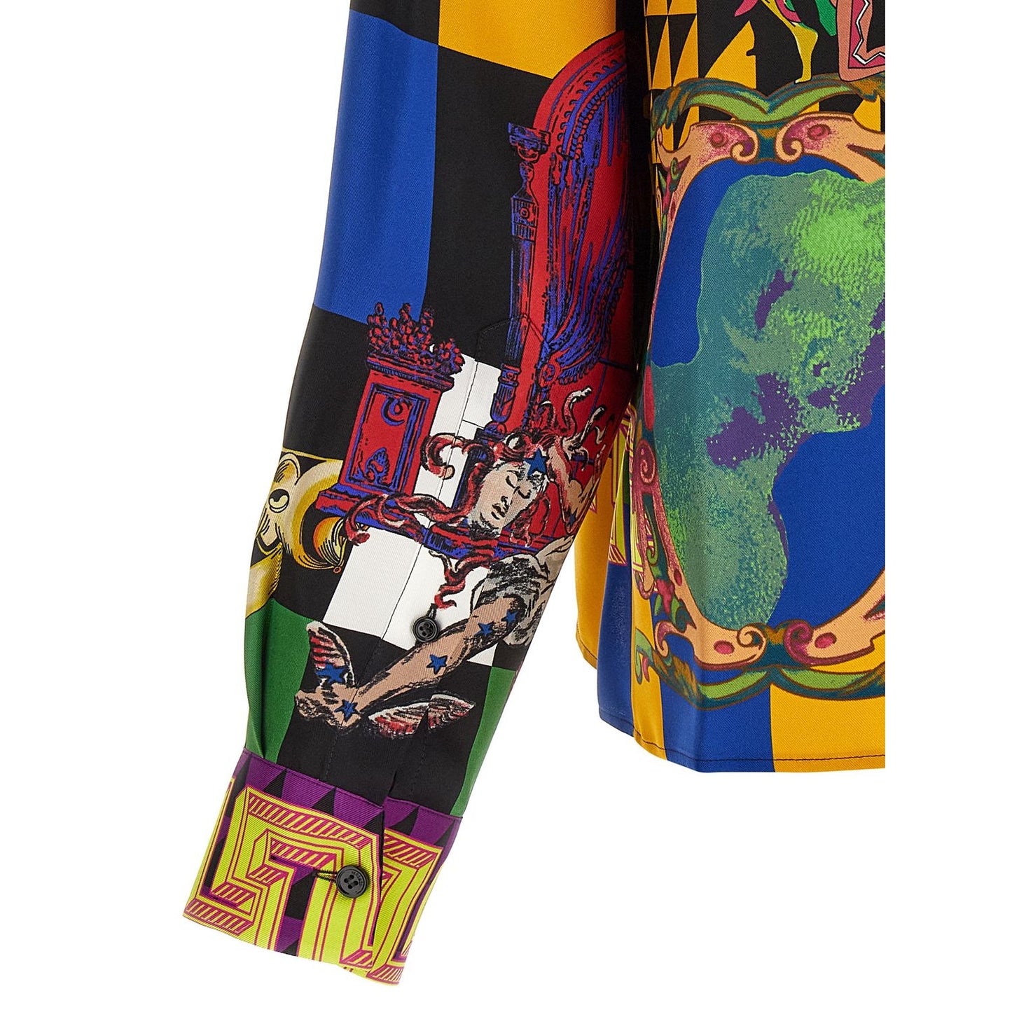 Versace Multicolor Silk Blouse