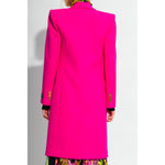 Versace Fuchsia Viscose Jackets & Coat Versace Light Gray
