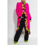 Versace Fuchsia Viscose Jackets & Coat Versace Light Gray