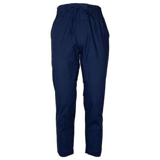 Alpha Studio Blue Cotton Jeans & Pant