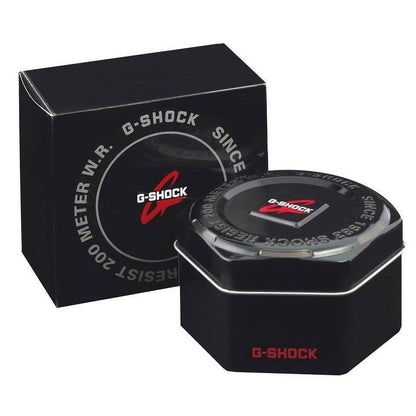 Packaging for CASIO G-SHOCK Mod. NEW RUGGED BASIC Digital 10-Year Battery, featuring official box and case.