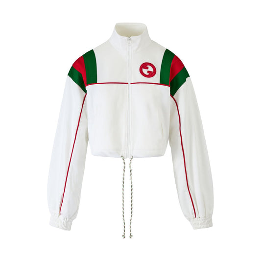 Gucci White Polyester Logo Sweatshirt