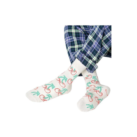Happy Socks White Cotton Tights & Sock