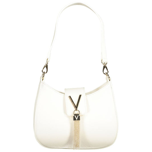 Valentino Bags White Polyethylene Women Handbag with Removable Chain Strap and Shoulder Handle
