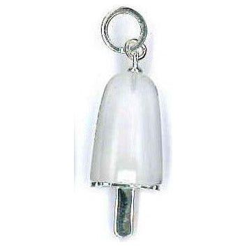 AMBROSINI JEWELS - PENDENTE ARGENTO 925° ghiacciolo finitura bianca pietra ghiaccio medio (29.5x13 mm) PG 02 01 06