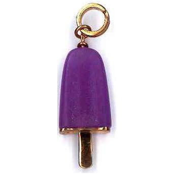 AMBROSINI JEWELS - PENDENTE ARGENTO 925° ghiacciolo finitura rosé pietra viola medio (29.5x13 mm) PG 02 02 07